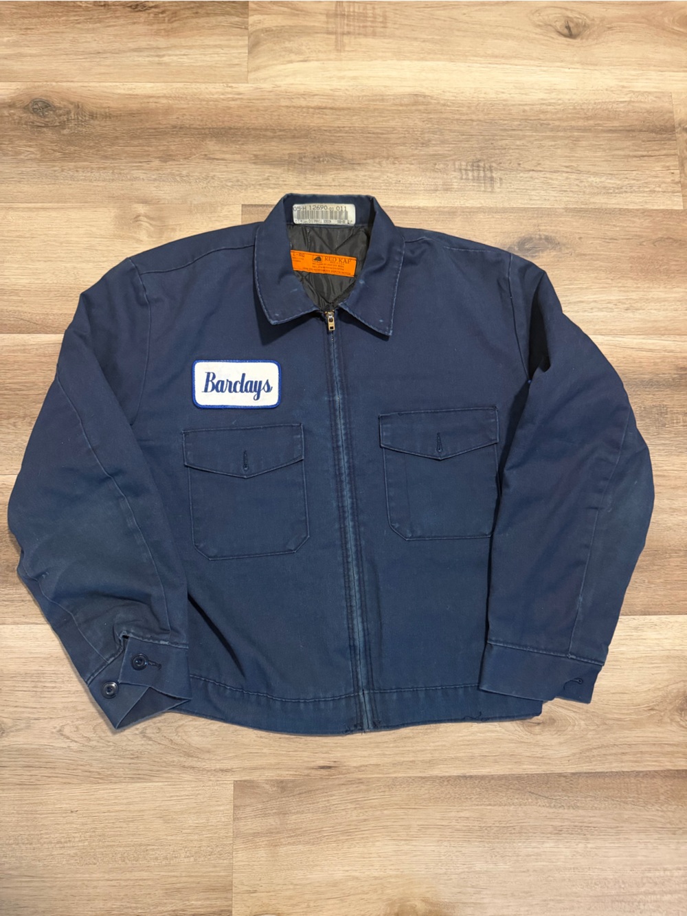 Vintage 70s Corvette Mechanic Jacket Blue Men’s Medium Eisenhower Talon Zipper